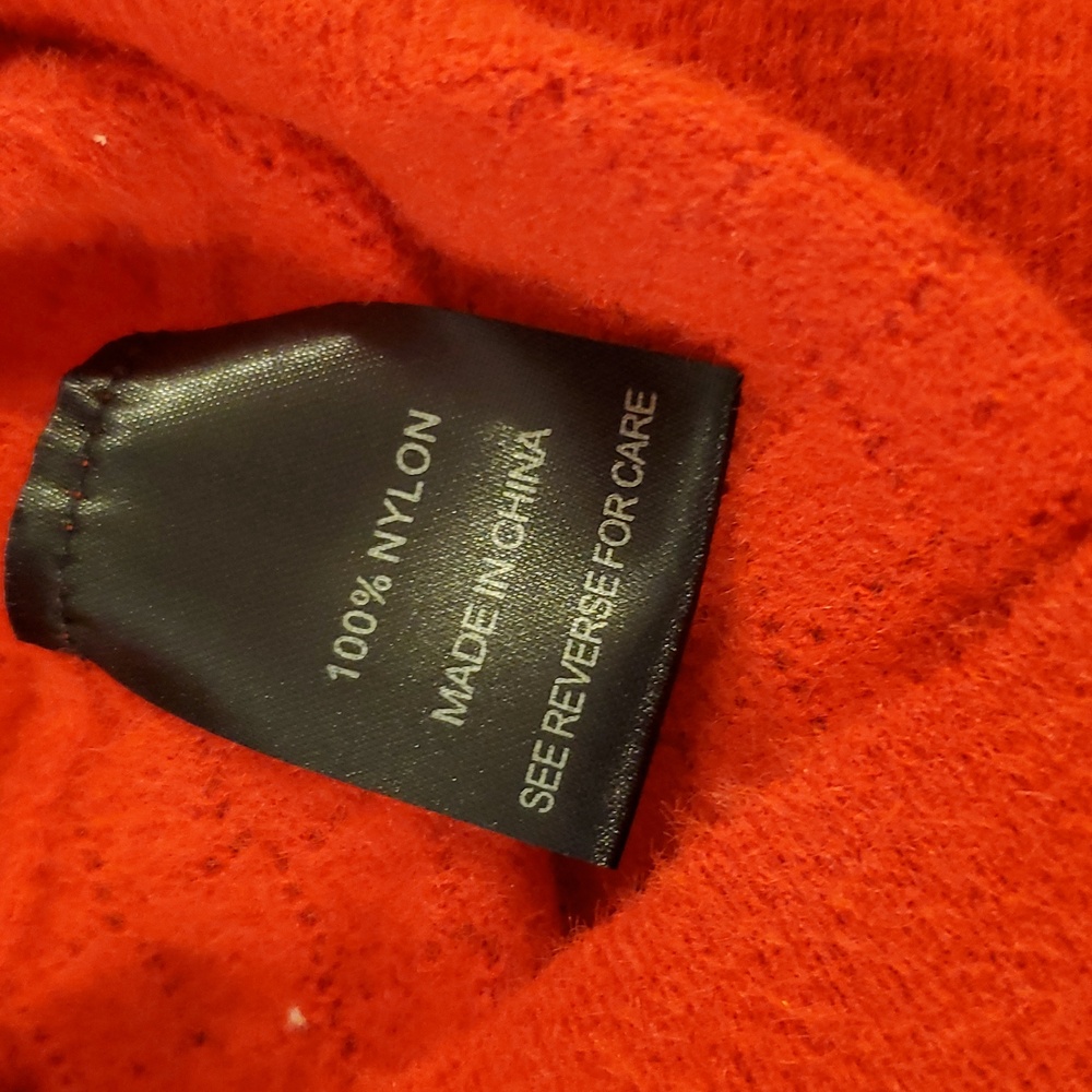 Knot Sisters Vibrant Orange Knit crop Cardigan  Size S new with tags - Picture 7 of 8